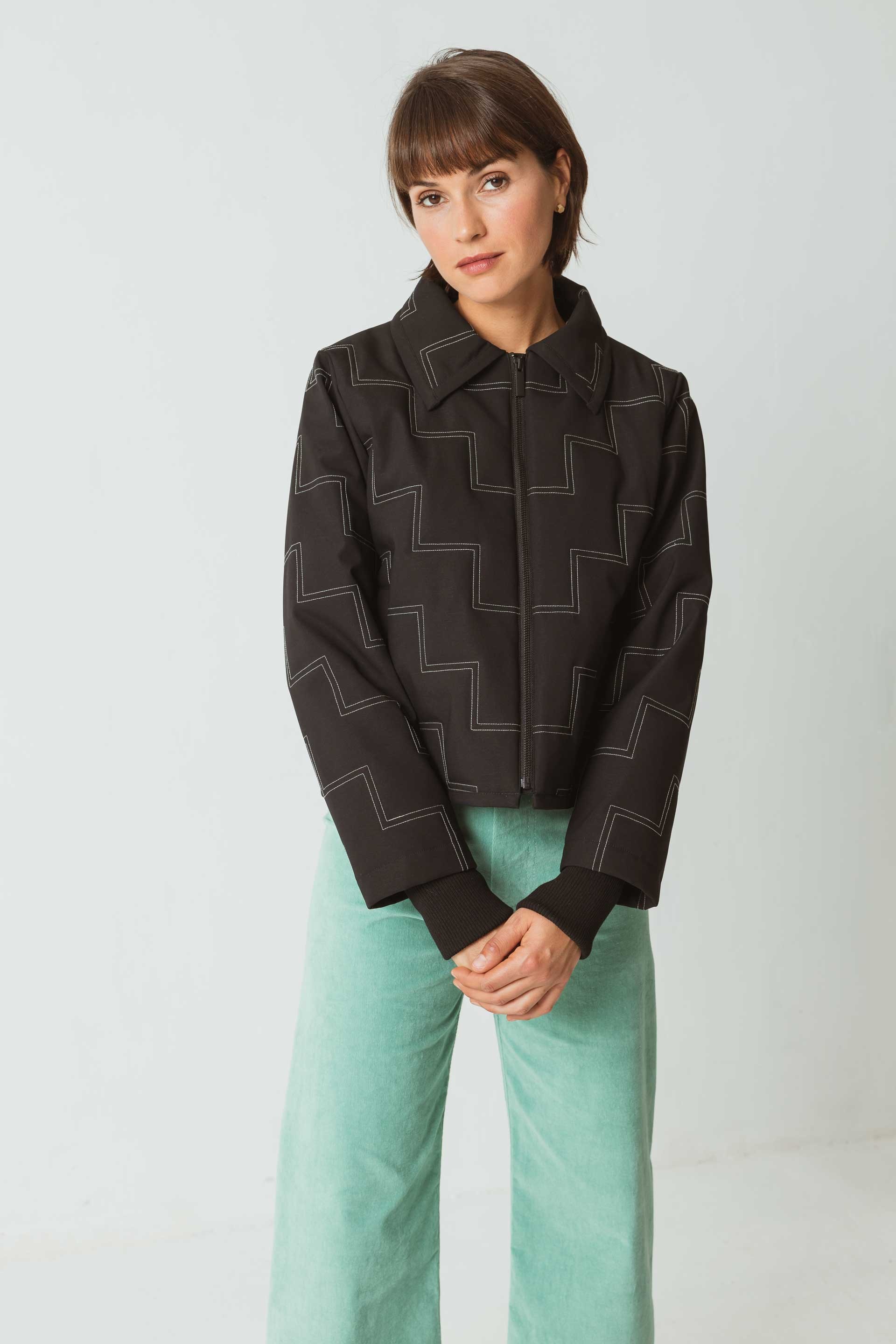 SKFK Damen vegan Jacke Elisa Schwarz