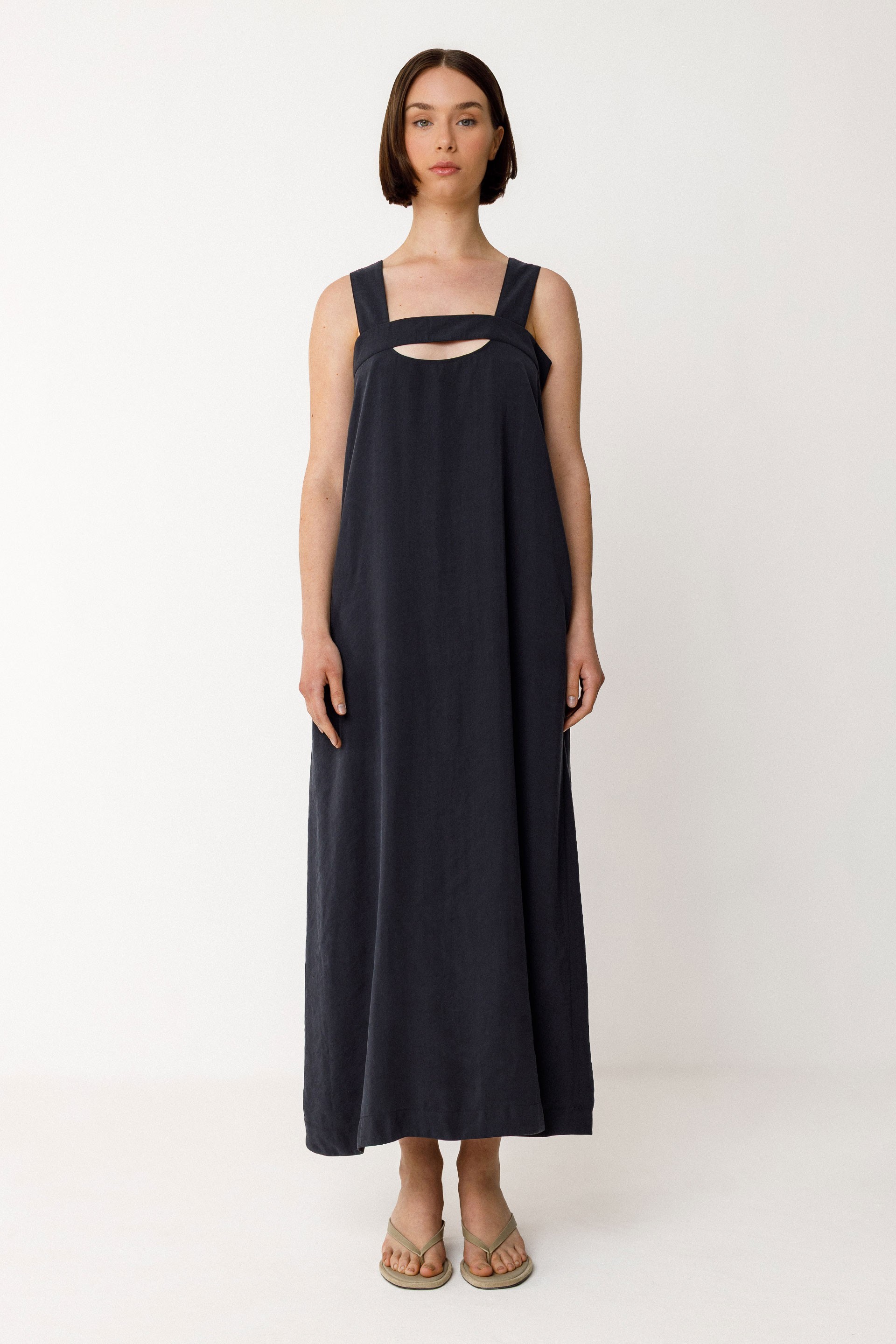 SKFK Damen vegan Kleid Elaia Schwarz