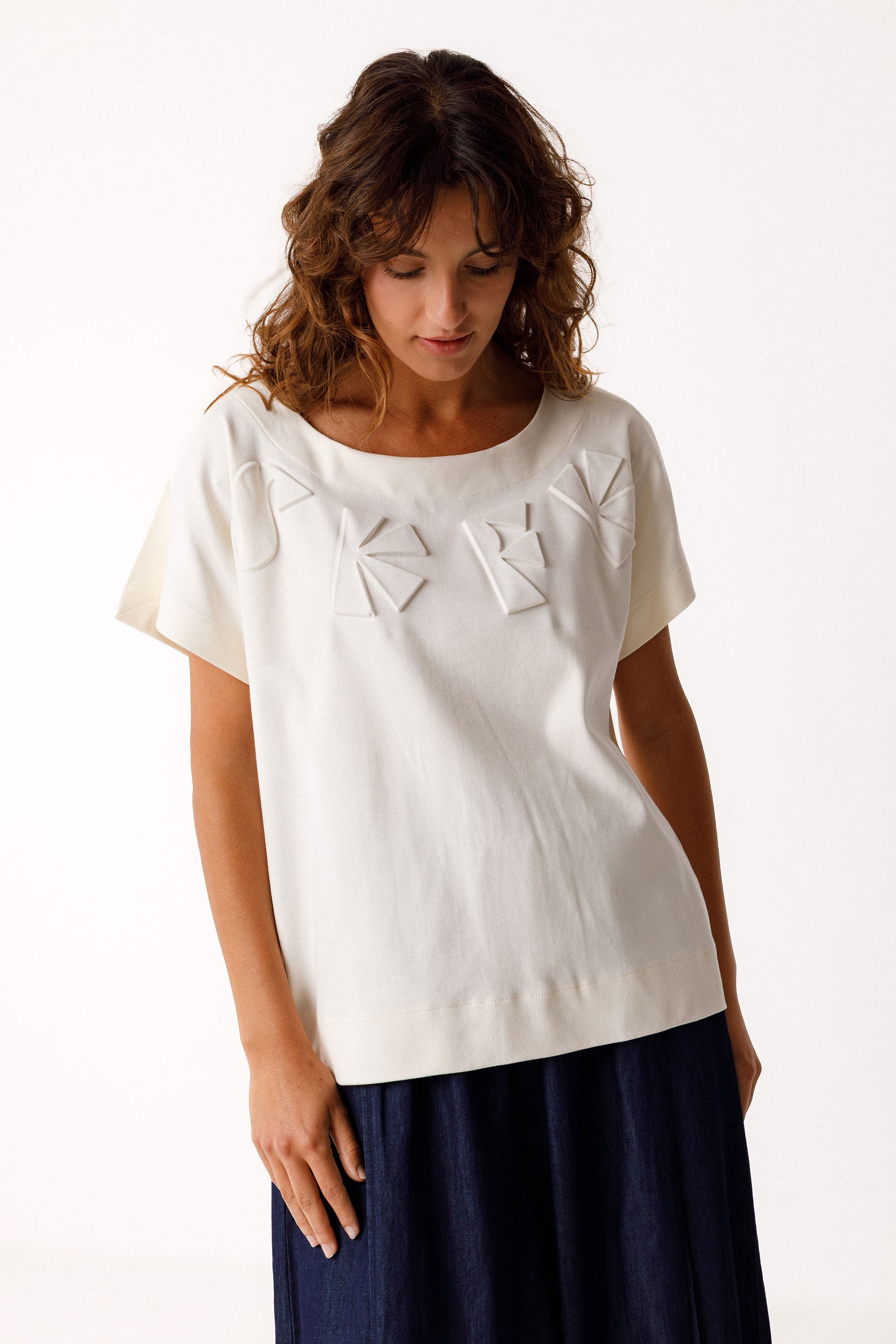 Image of SKFK dames vegan T-Shirt Iride Beige
