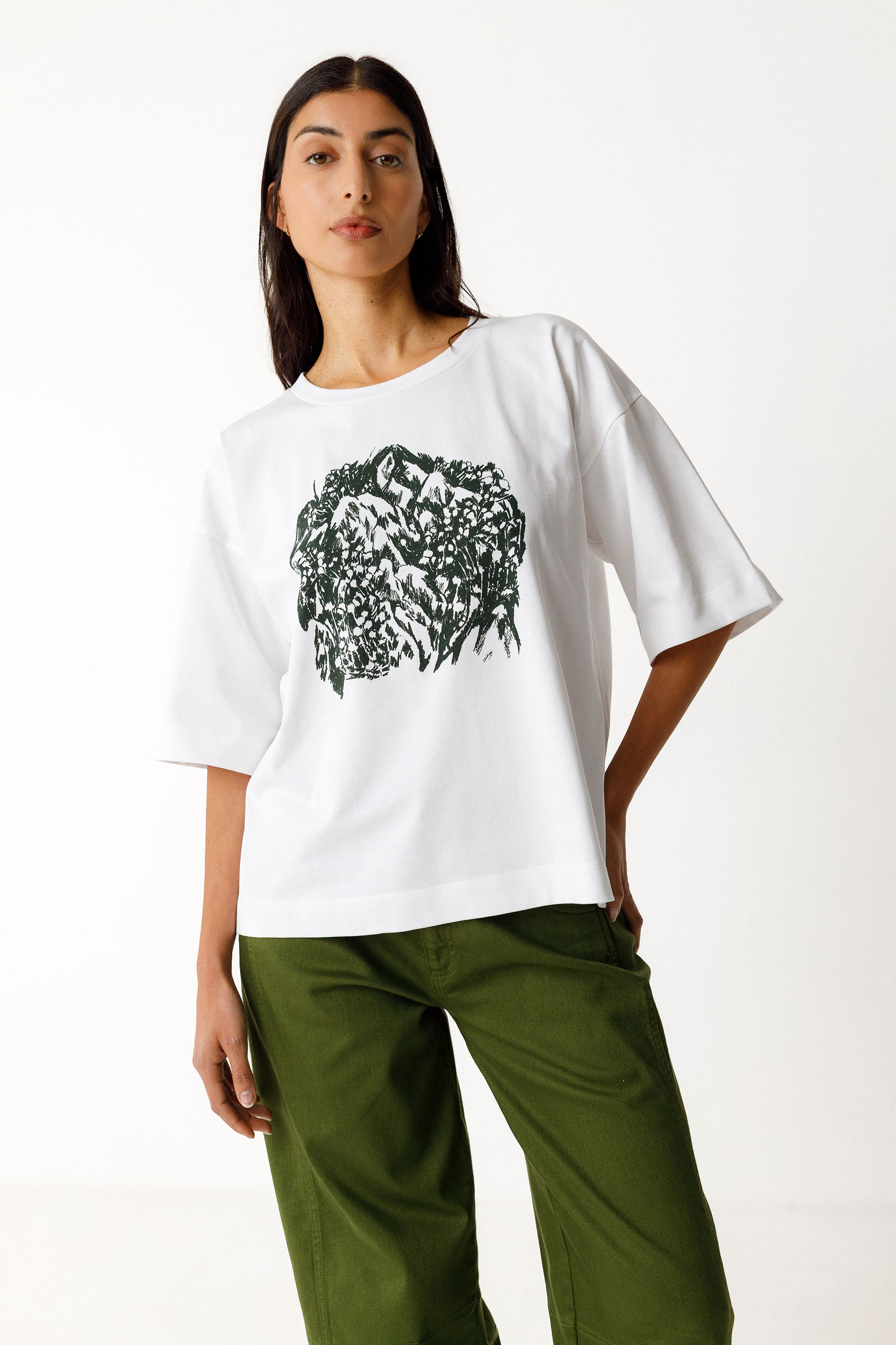 SKFK Damen vegan T-Shirt Lariz Wei&Atilde;Ÿ