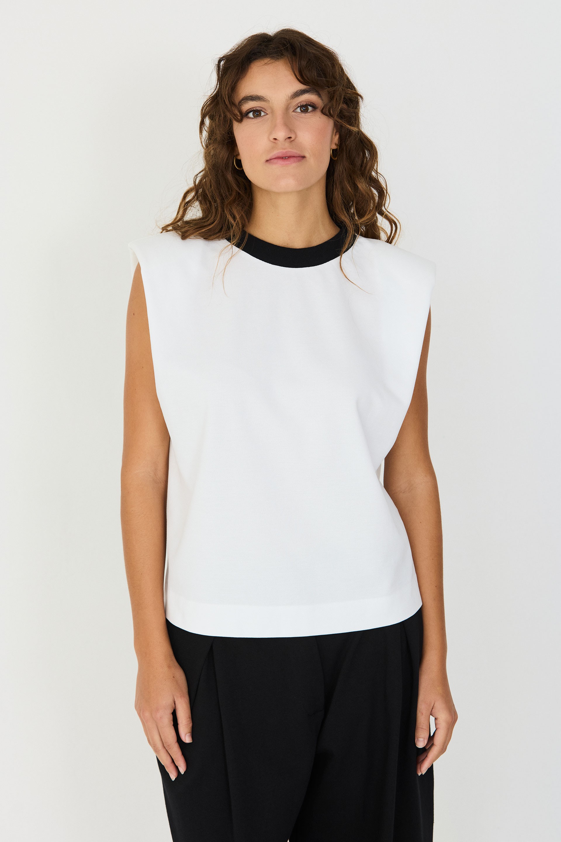 Image of SKFK dames vegan T-Shirt Kasia Wit