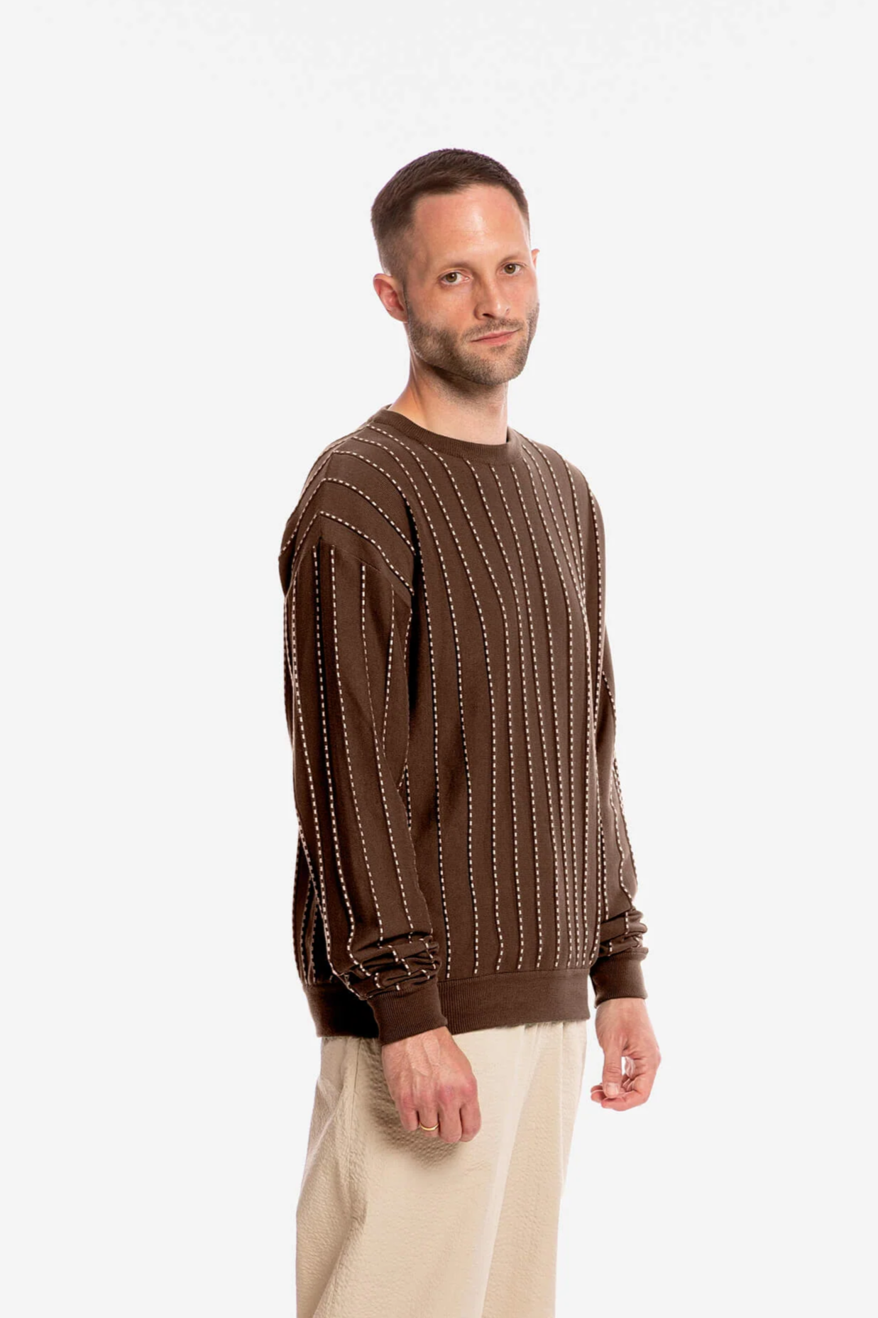 Image of MATONA mannen vegan Trui Veld Pecan