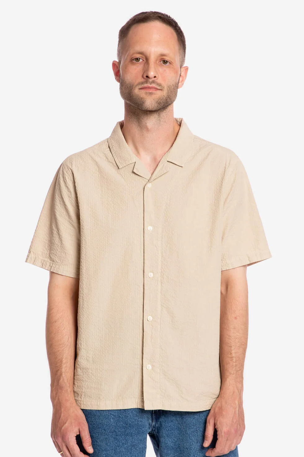 Image of MATONA mannen vegan Shirt Bowling Zand