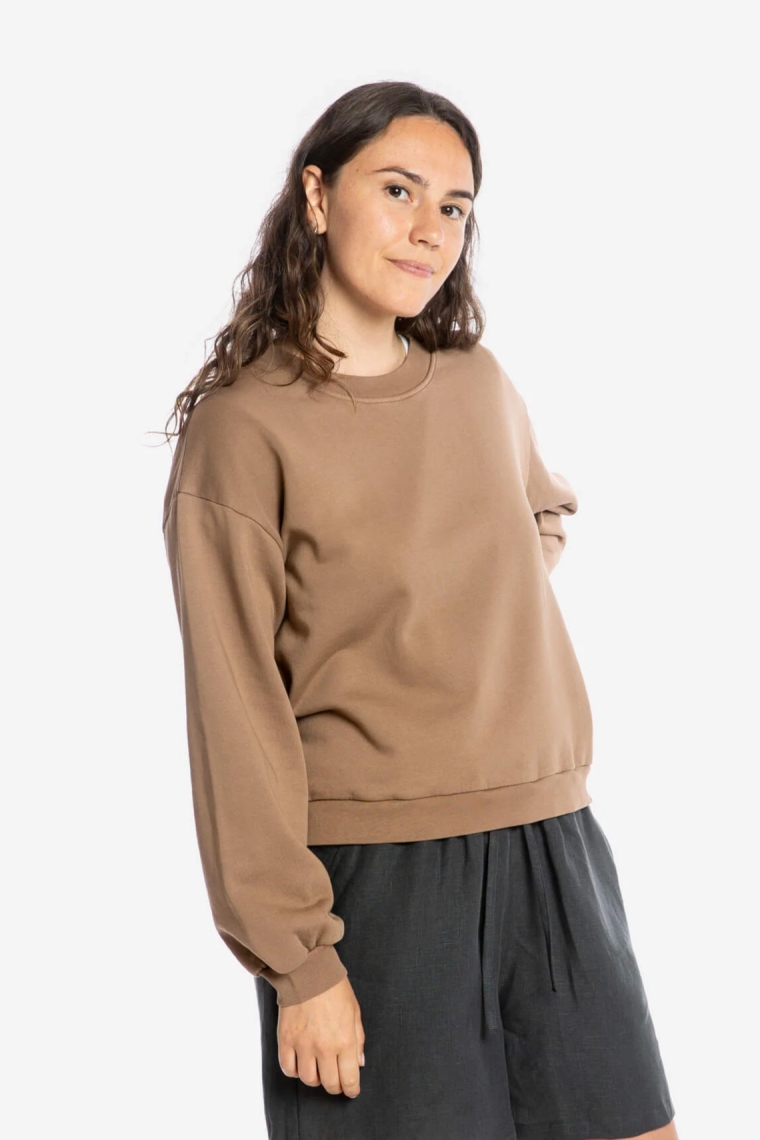 Image of MATONA dames vegan Sweatshirt Lichtbruin