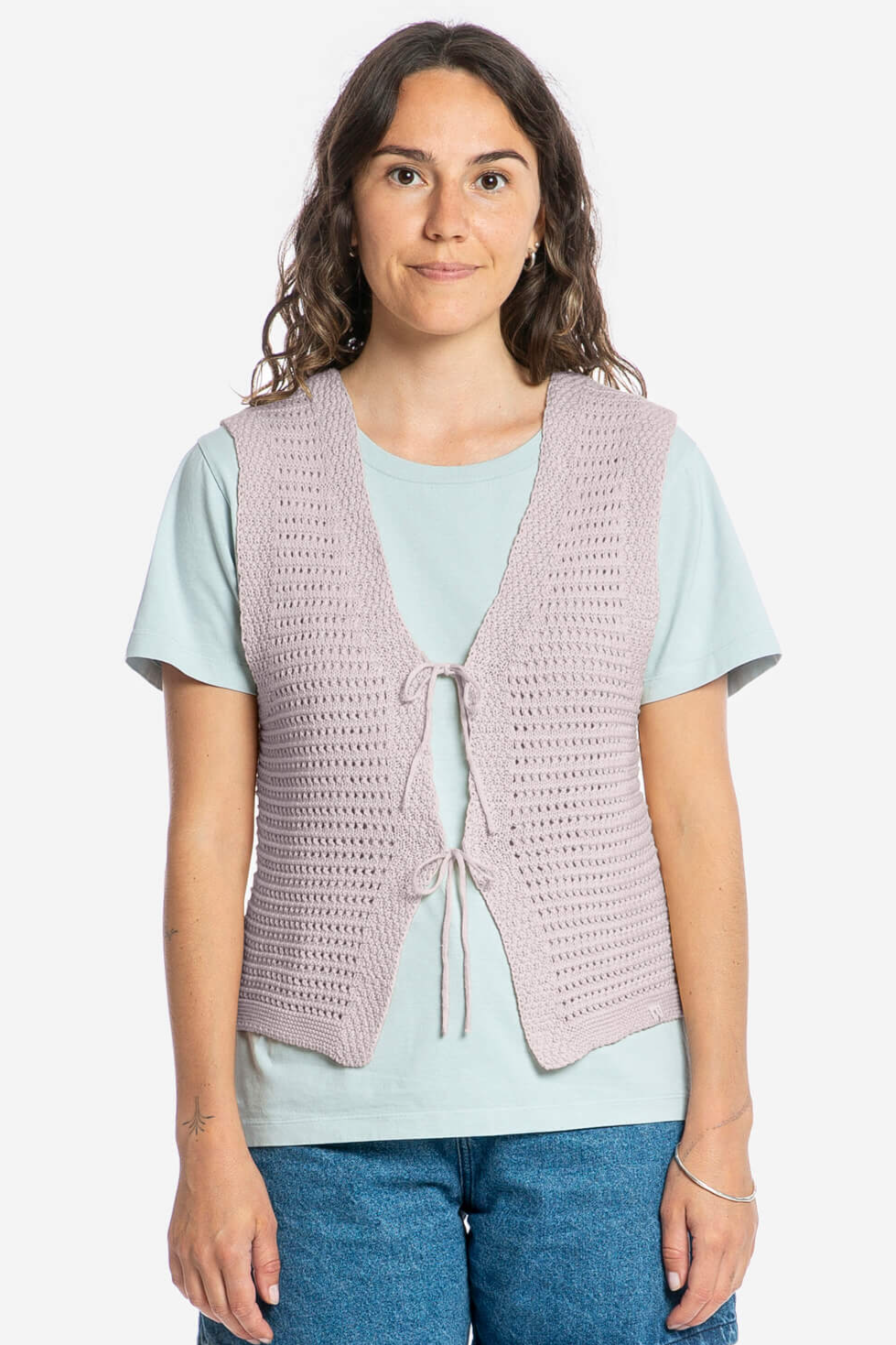 Image of MATONA dames vegan Vest Stropdas Lavendel