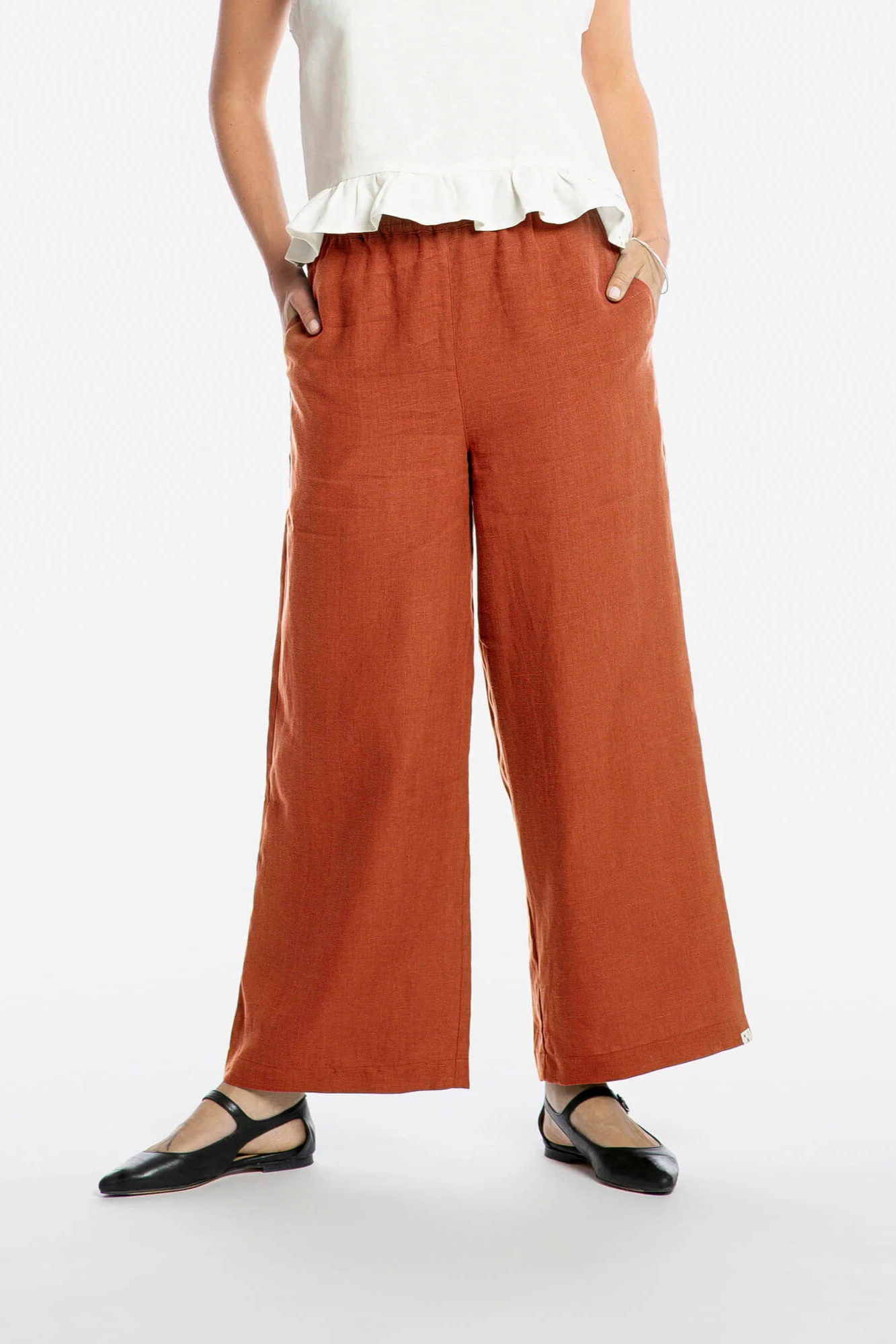 Image of MATONA dames vegan Culottes Rooibos Donkeroranje
