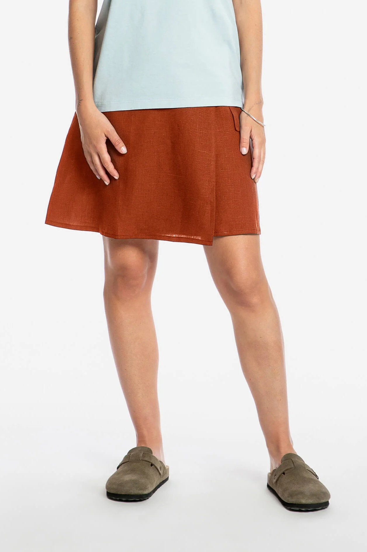 Image of MATONA dames vegan Rokwikkel Rooibos Donkeroranje