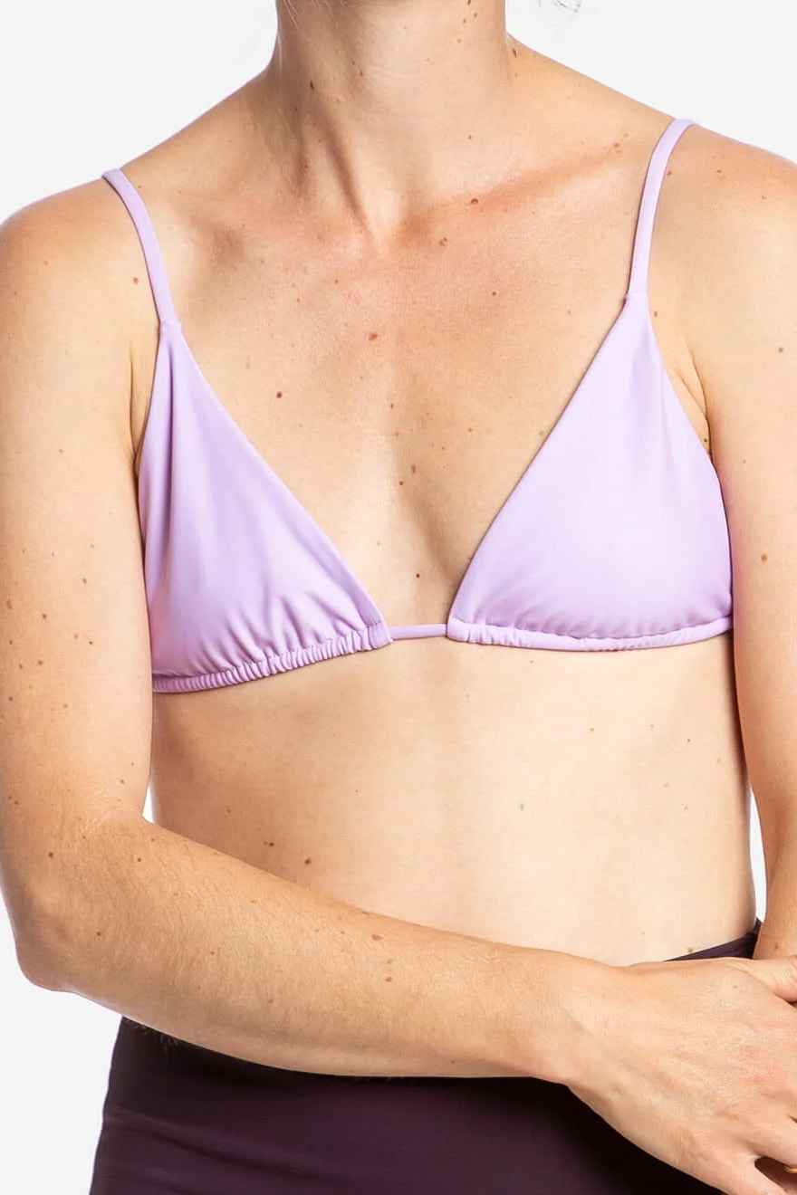 Image of MATONA dames vegan Bikinitopje In Driehoekvorm, Lila
