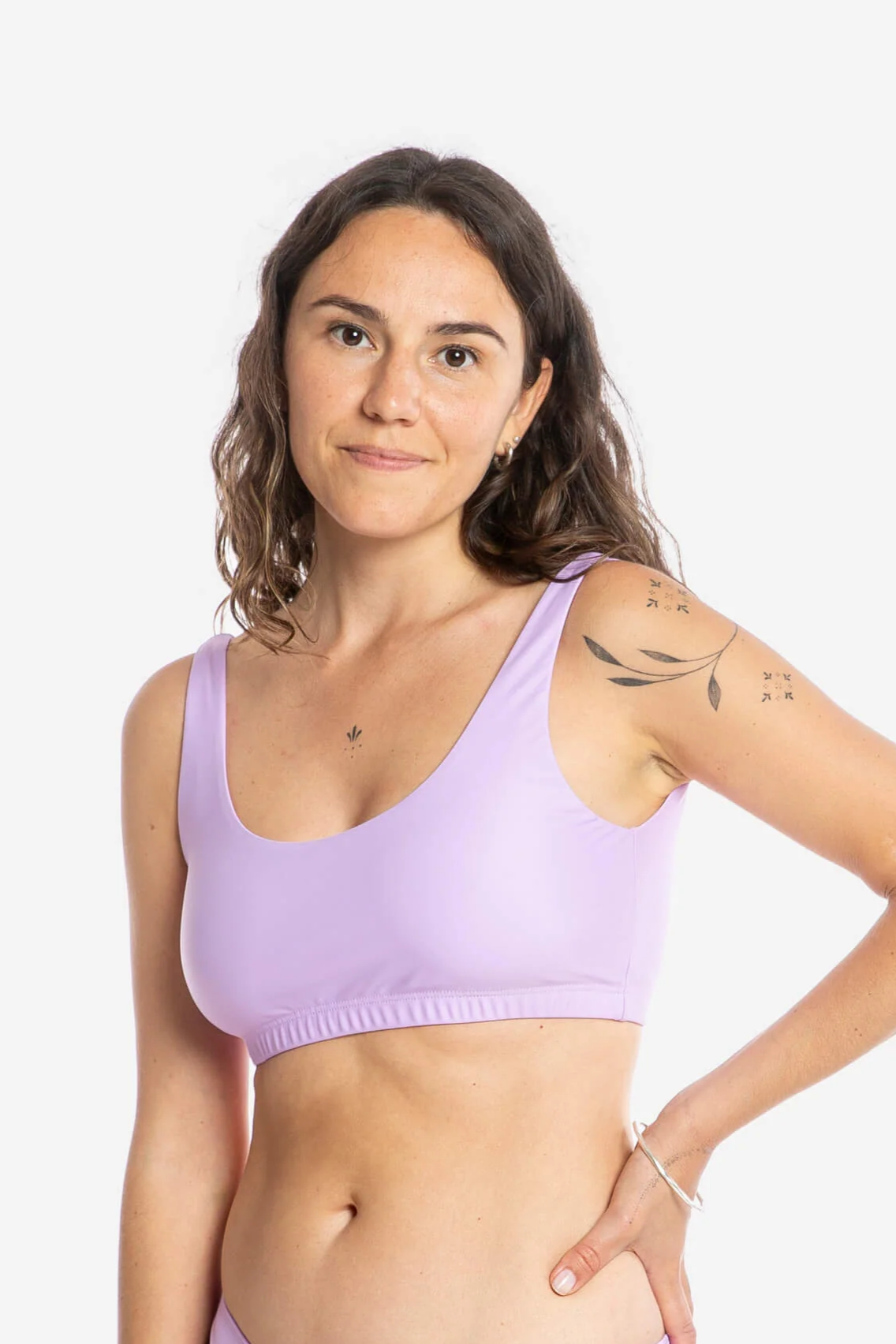 Image of MATONA dames vegan Bikini Top Surf Lilac