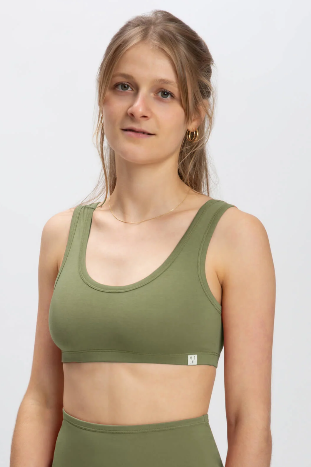 MATONA womens vegan Bralette Basic Olive