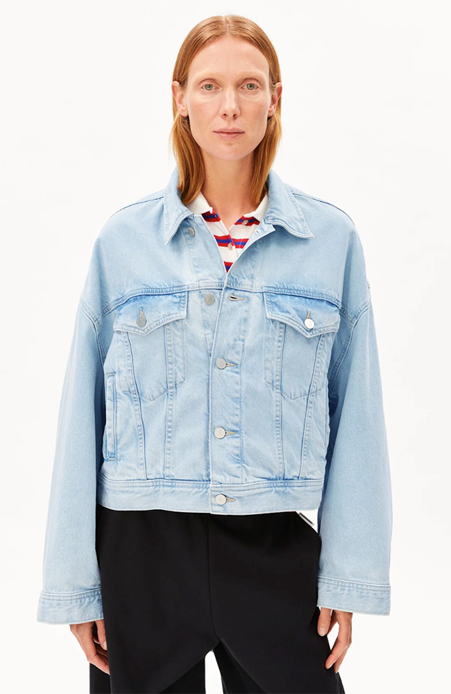 Image of ARMEDANGELS dames vegan Spijkerjas Paasithe Lichtblauw