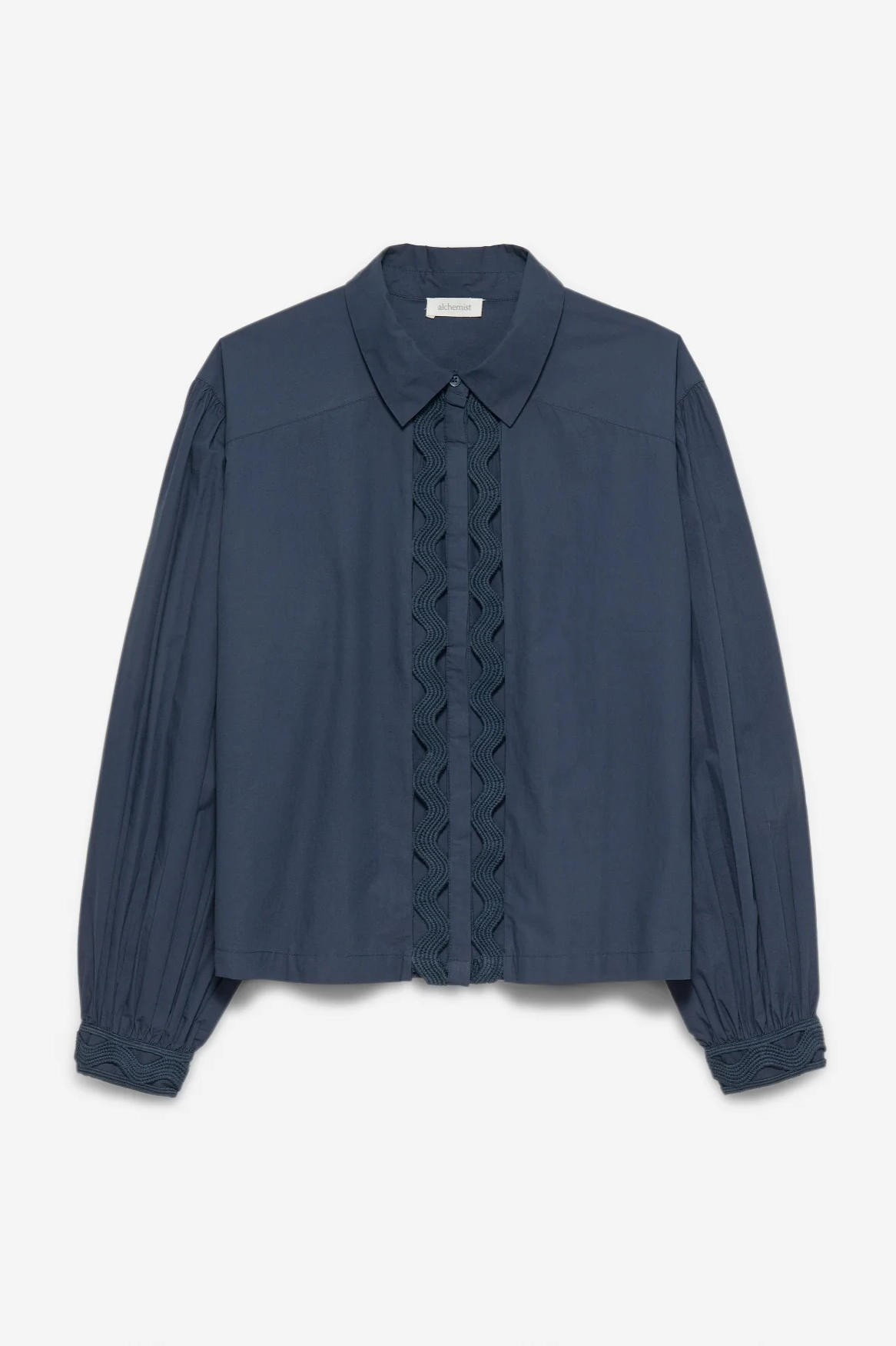 Image of Alchemist dames vegan Blouse Eva Navy