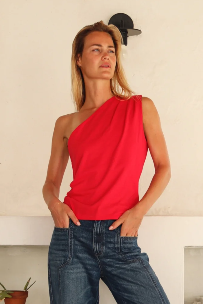 Image of Alchemist dames vegan Top Levy Framboos