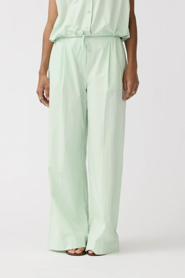 Image of Alchemist dames vegan Broek Maanbloem Celadon Groen
