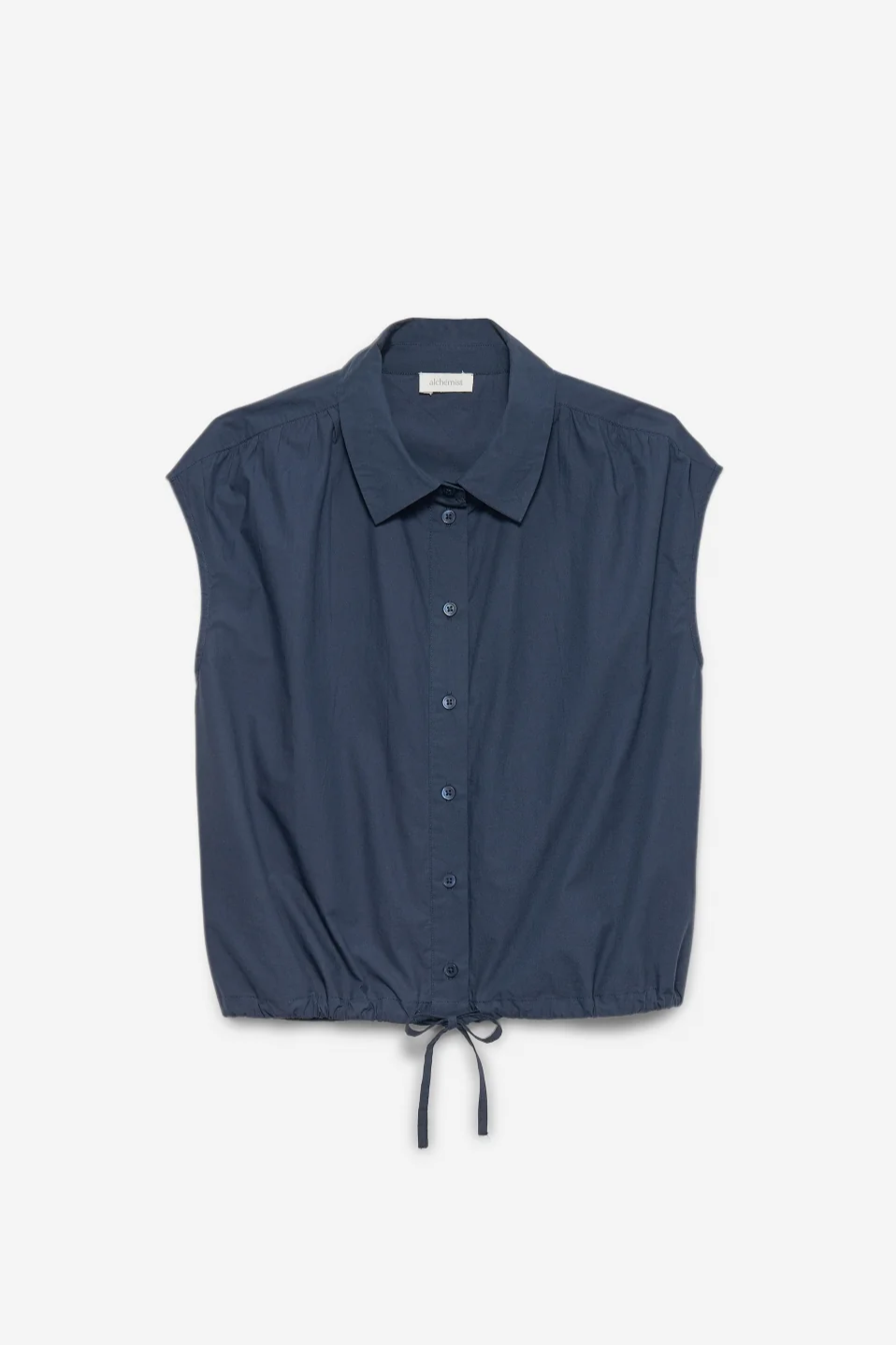 Image of Alchemist dames vegan Blouse Flora Navy