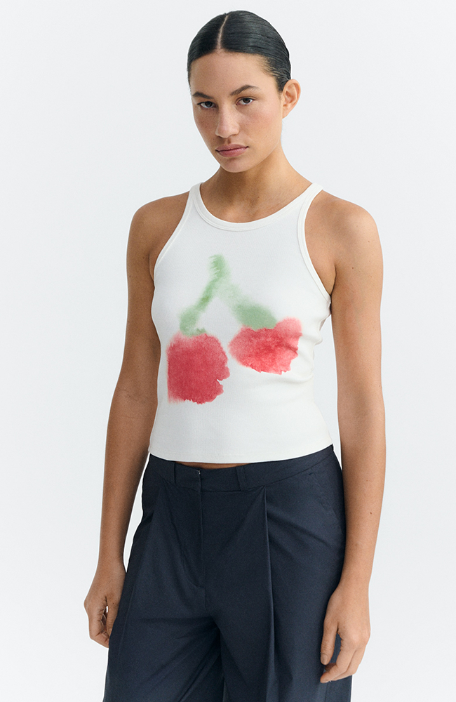 Image of Thinking MU dames vegan Top Harriet Cherry
