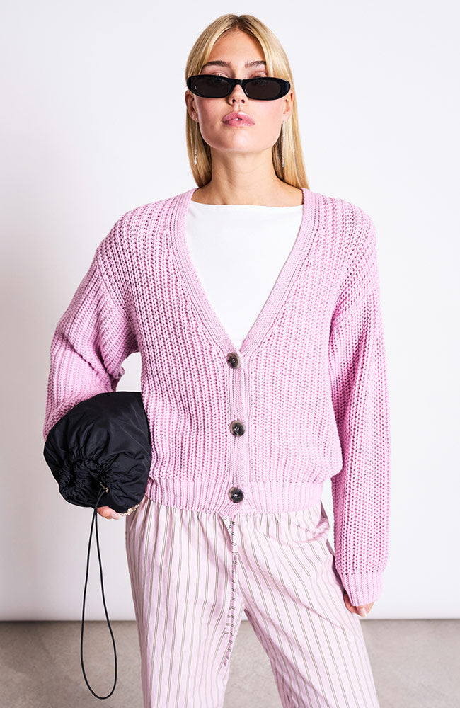 Image of JAN 'N JUNE dames vegan Vest Lena Licht Orchidee