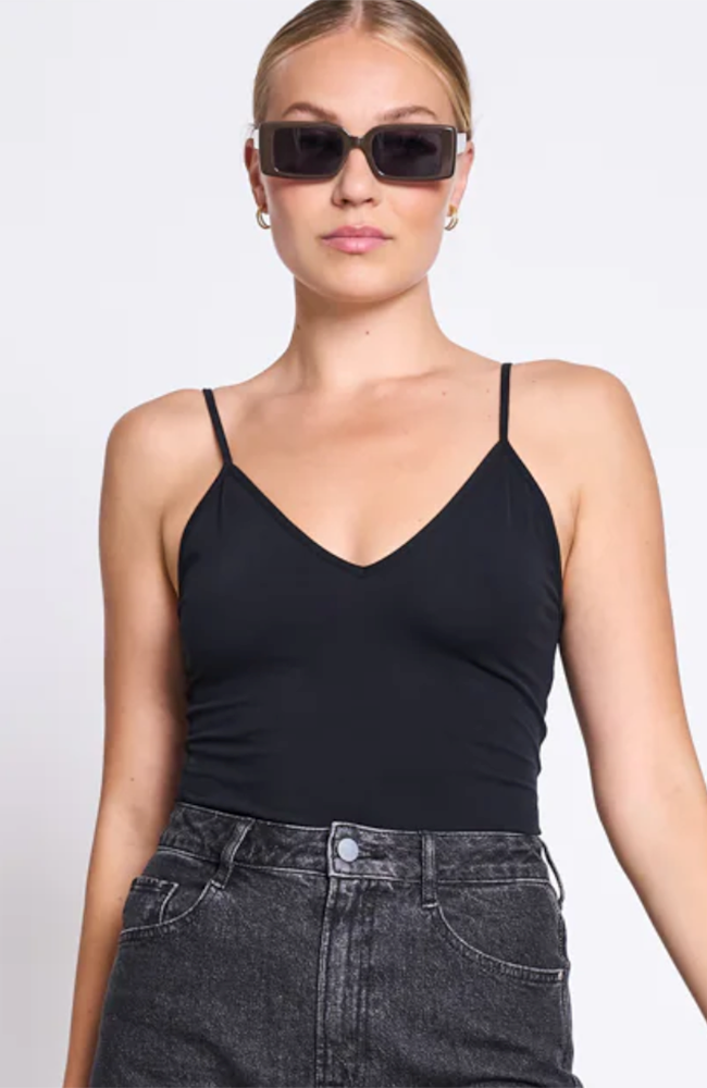 JAN 'N JUNE womens vegan Top Matilda Black
