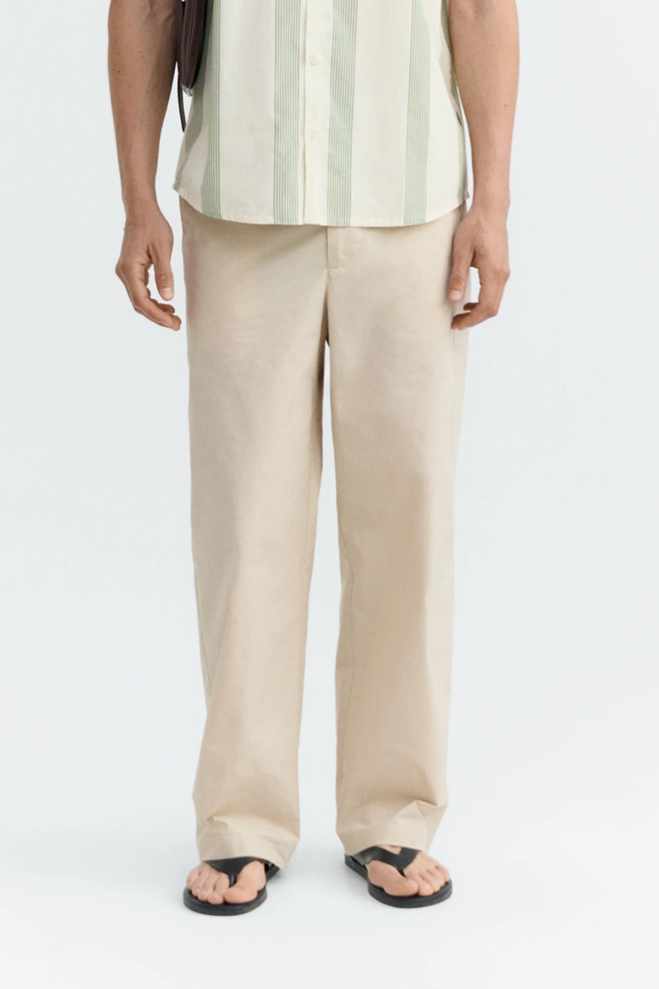 Image of Thinking MU mannen vegan Broek Relaxed Marc Pak Beige