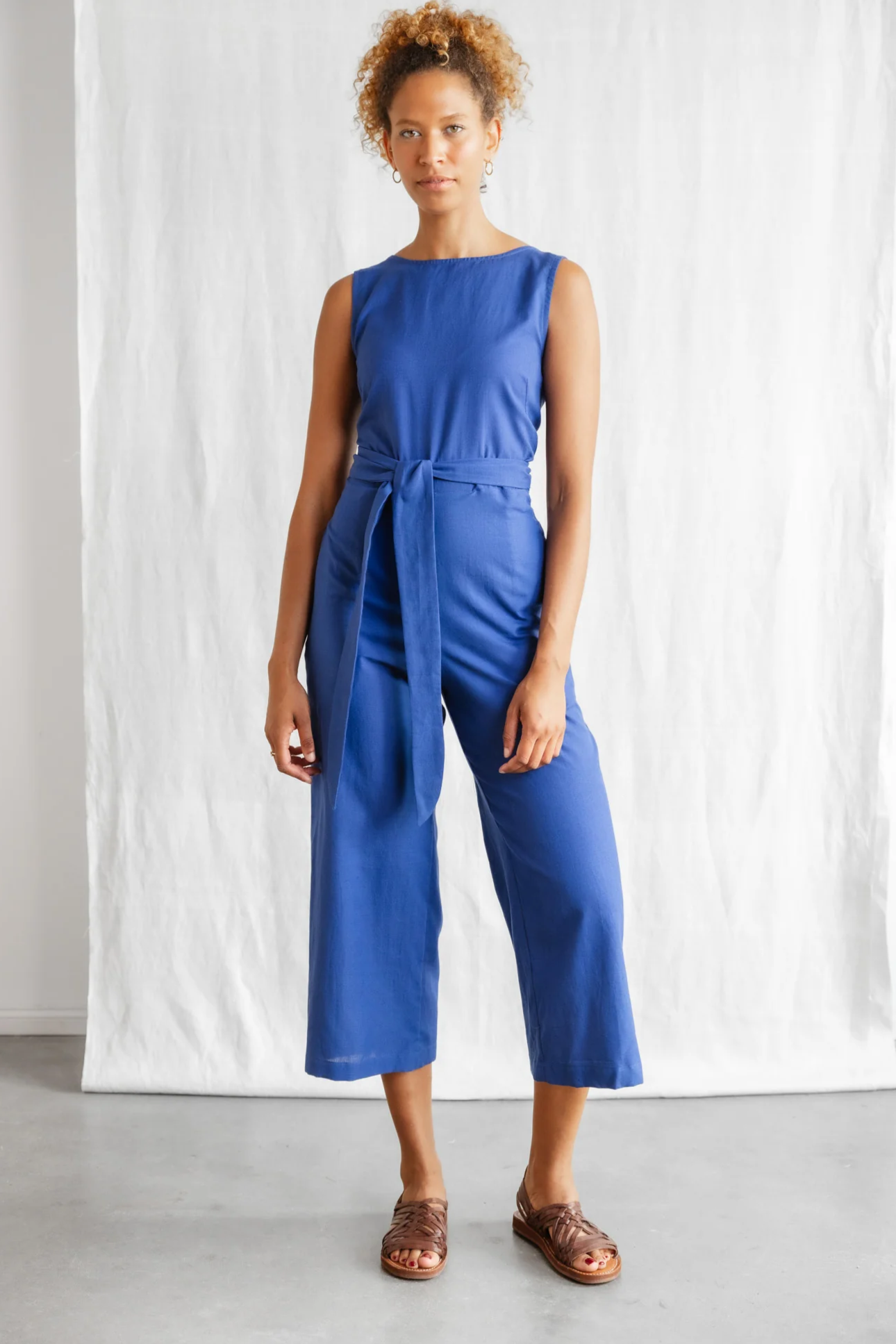 Image of Jyoti Fair Works dames vegan Jumpsuit Anusha Kobaltblauw