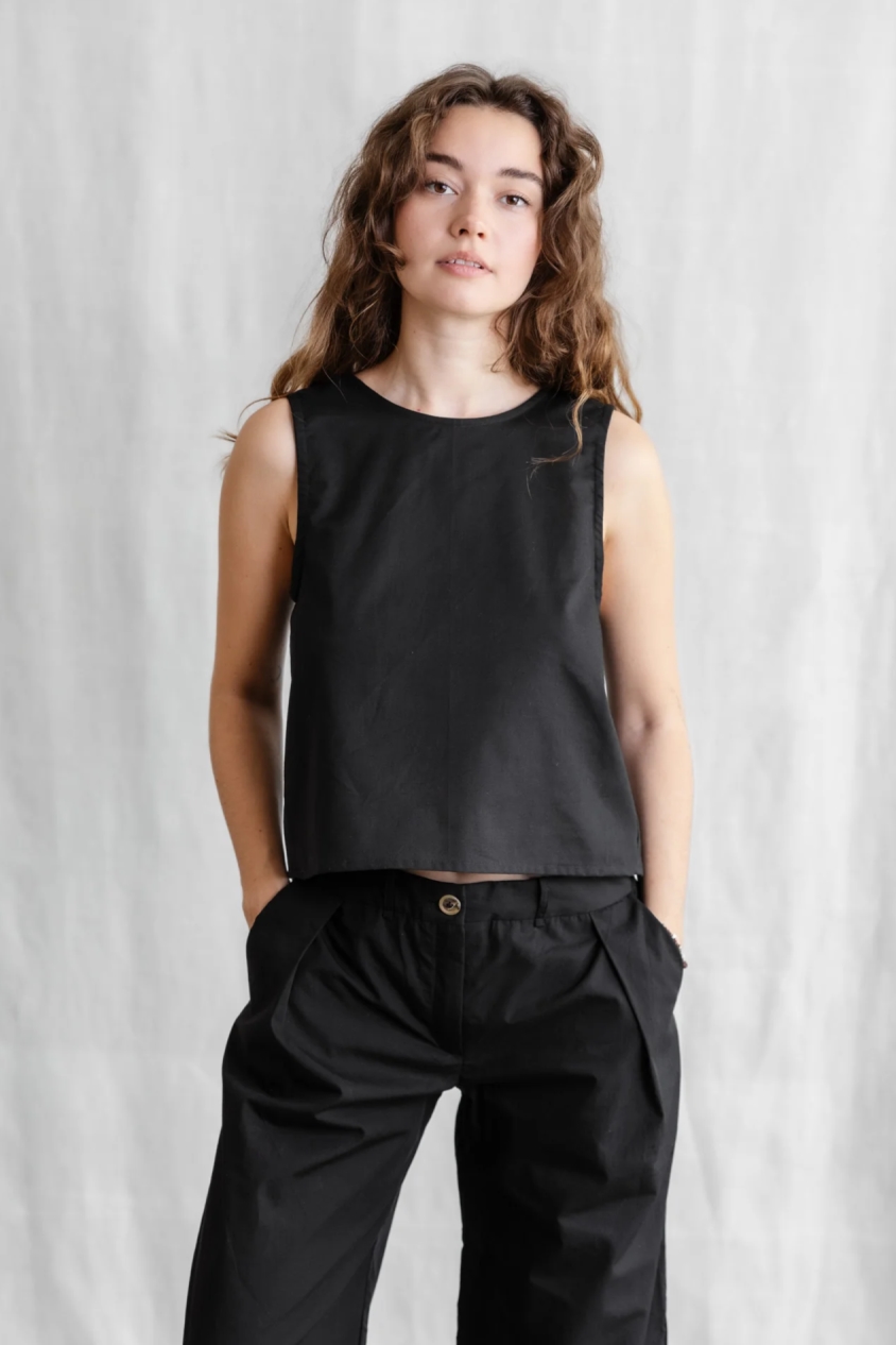 Image of Jyoti Fair Works dames vegan Top Osra Zwart