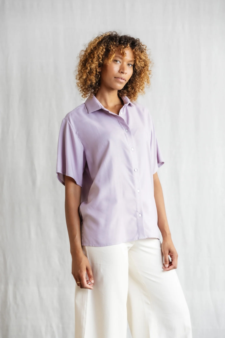 Image of Jyoti Fair Works dames vegan Shirt Nehani Paars