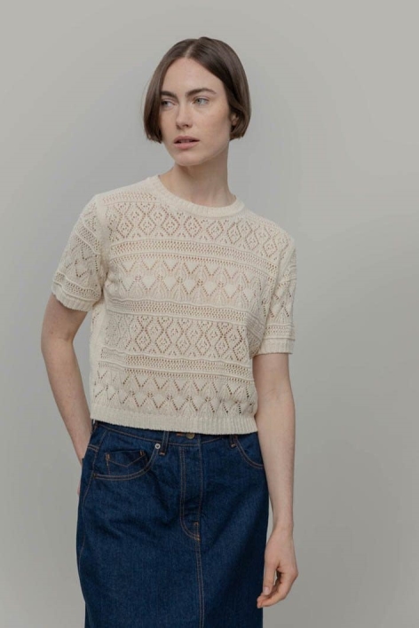 Image of RifÃ² dames vegan Top Neda Wit