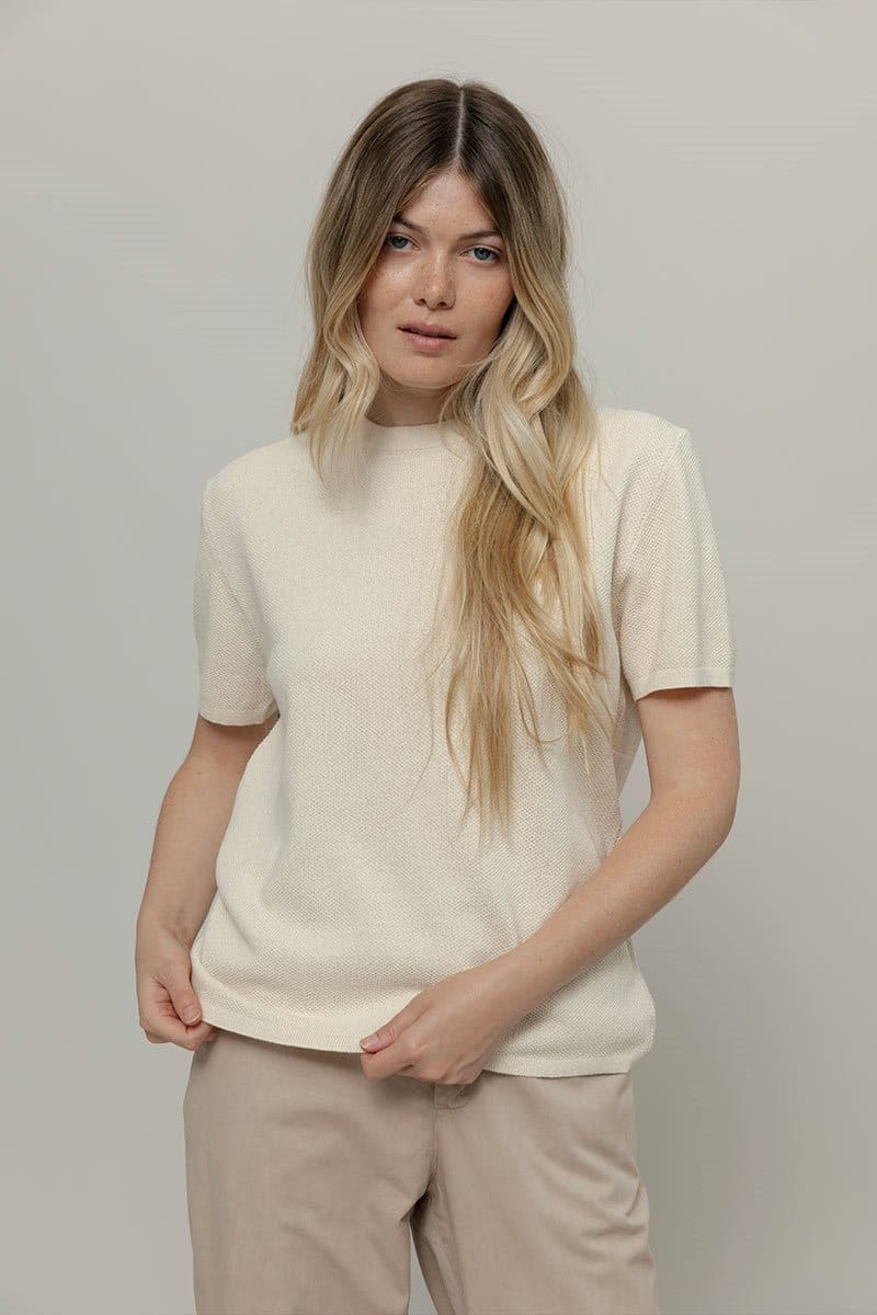 Image of RifÃ² dames vegan T-Shirt Carlotta White