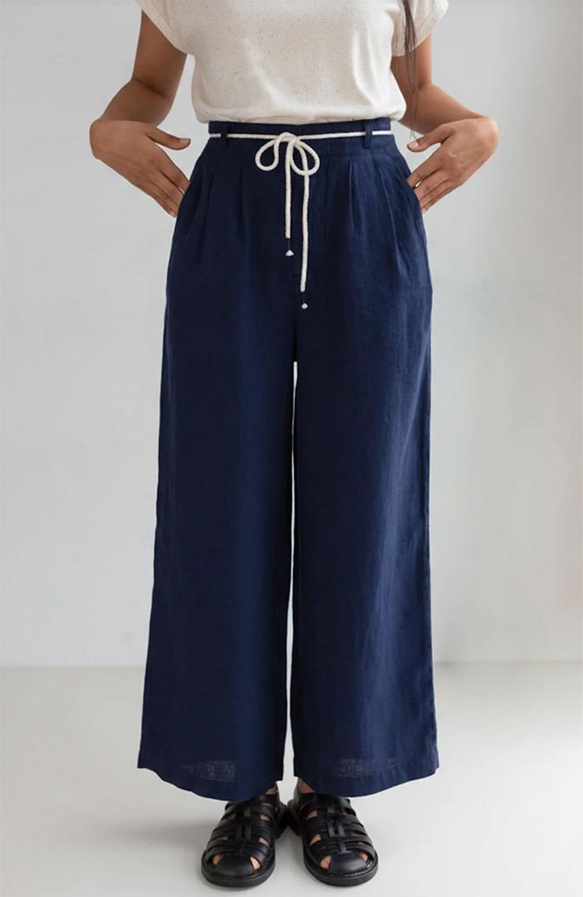 Image of TWOTHIRDS dames vegan Broek Sanvito Blauw