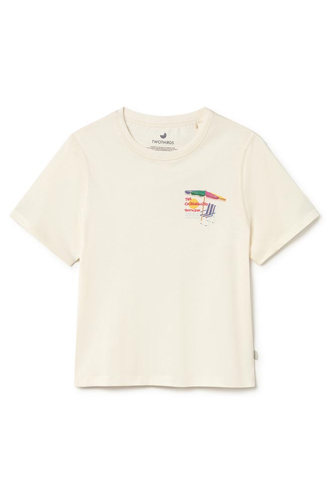 Image of TWOTHIRDS dames vegan T-Shirt Alcudia Off-White