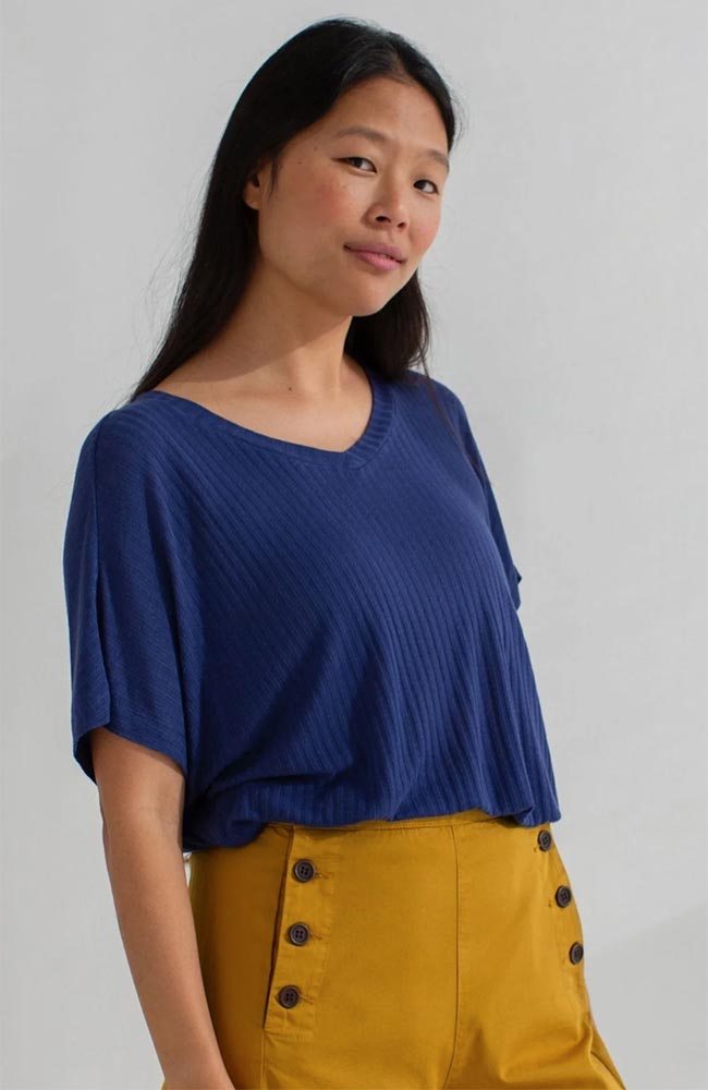 Image of TWOTHIRDS dames vegan T-Shirt Illetis Blueberry
