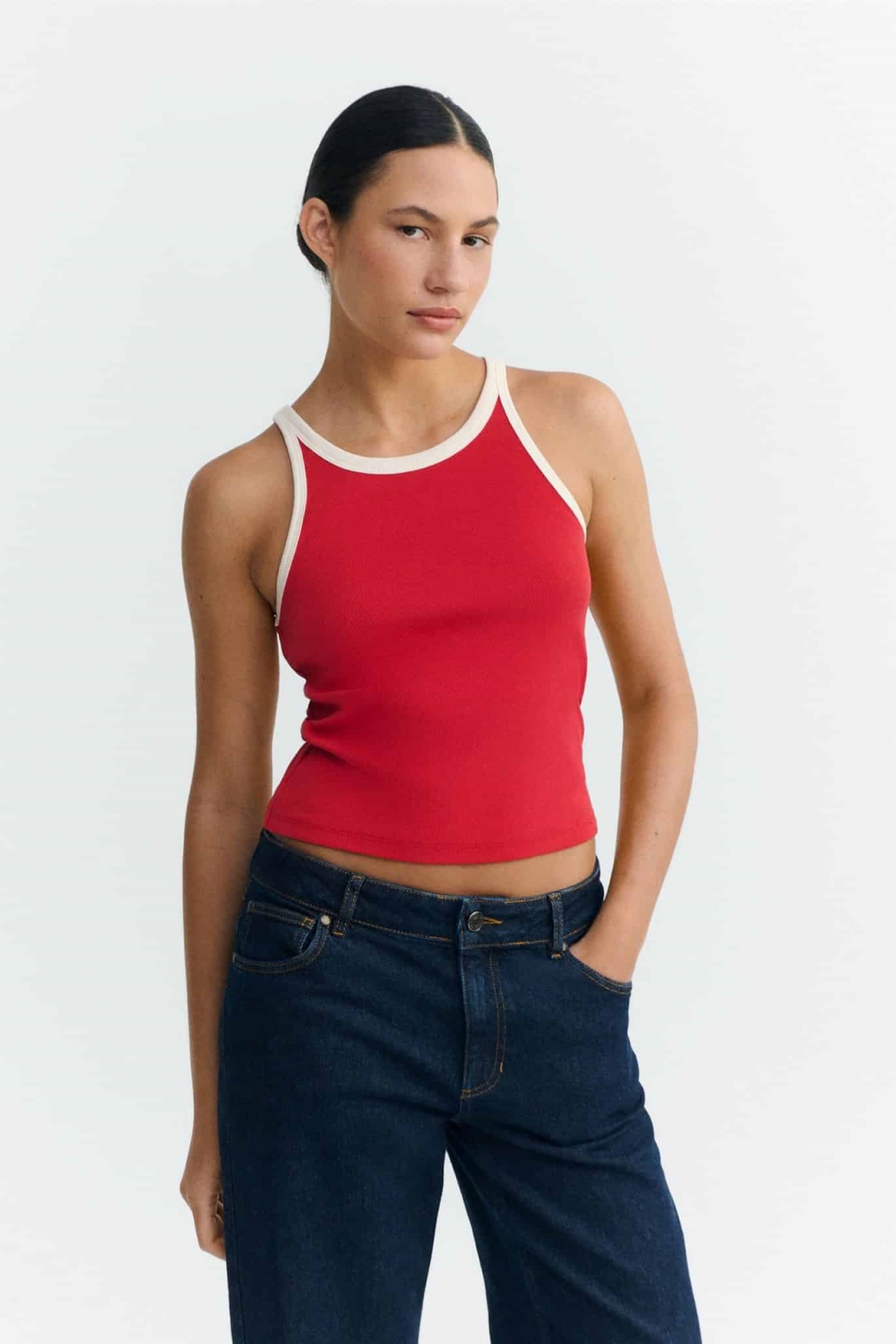 Thinking MU womens vegan Top Harriet Red