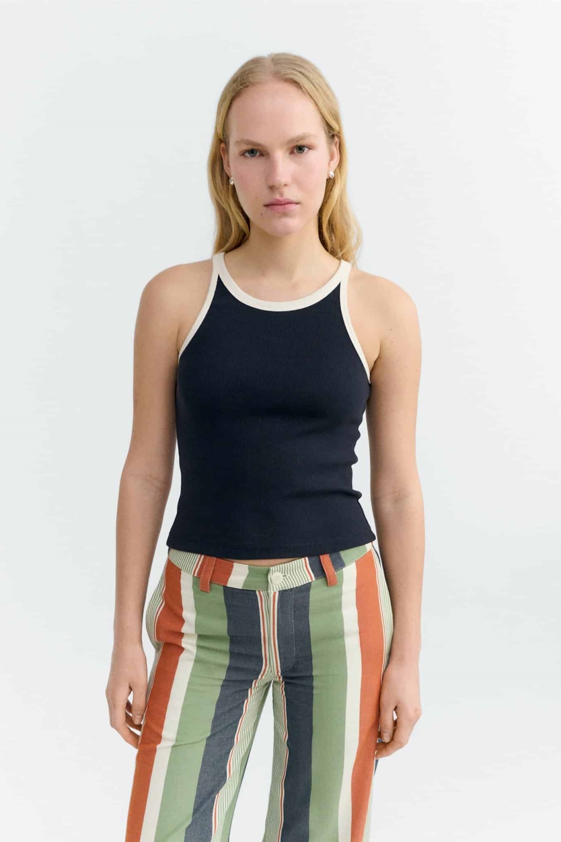 Thinking MU womens vegan Top Harriet Blue