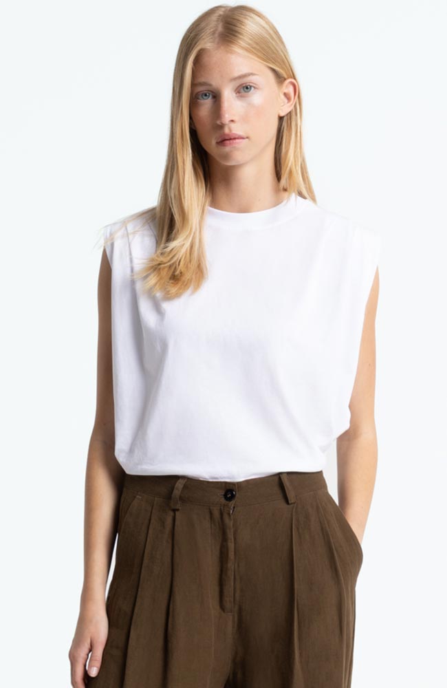 Kings of Indigo womens vegan Shirt Caterina White