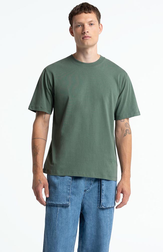 Kings of Indigo men vegan T-Shirt Penda Green