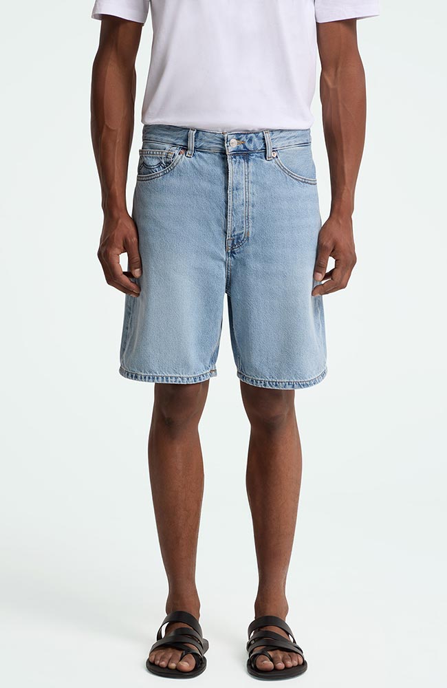 Image of Kings of Indigo mannen vegan Denim Shorts Adelio Blue Reef