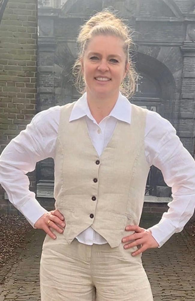 Image of Kings of Indigo dames vegan Vest Lucia Ongeverfd Beige