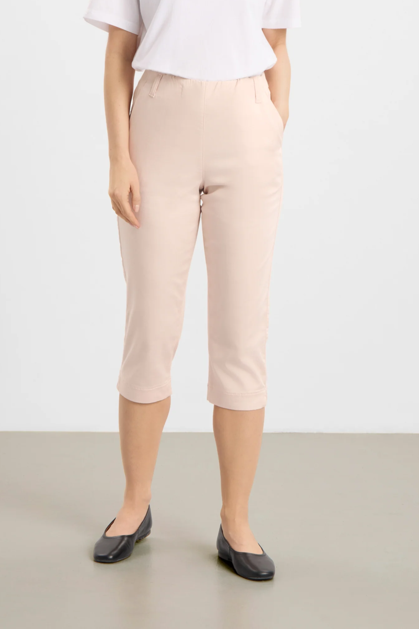 Image of LAURIE dames vegan Broek Taylor Welt Regular Capri Ml Rose