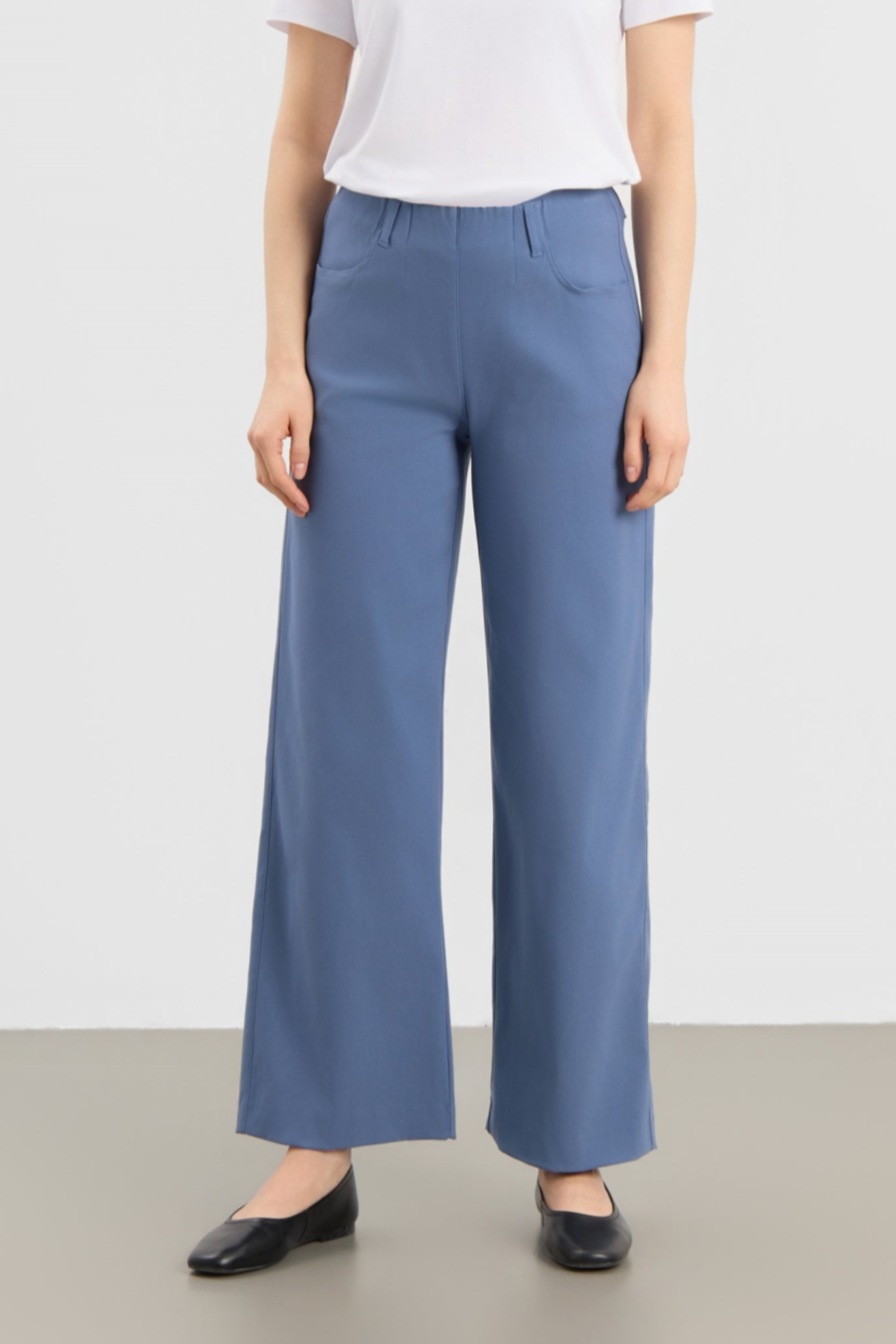 Image of LAURIE dames vegan Donna Loose Broek, Maat Sl, Blauw