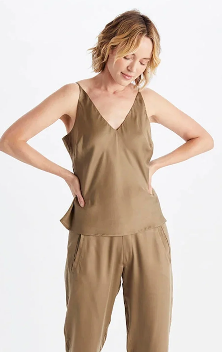 Image of Neu Nomads dames vegan Camisole Bias Khaki