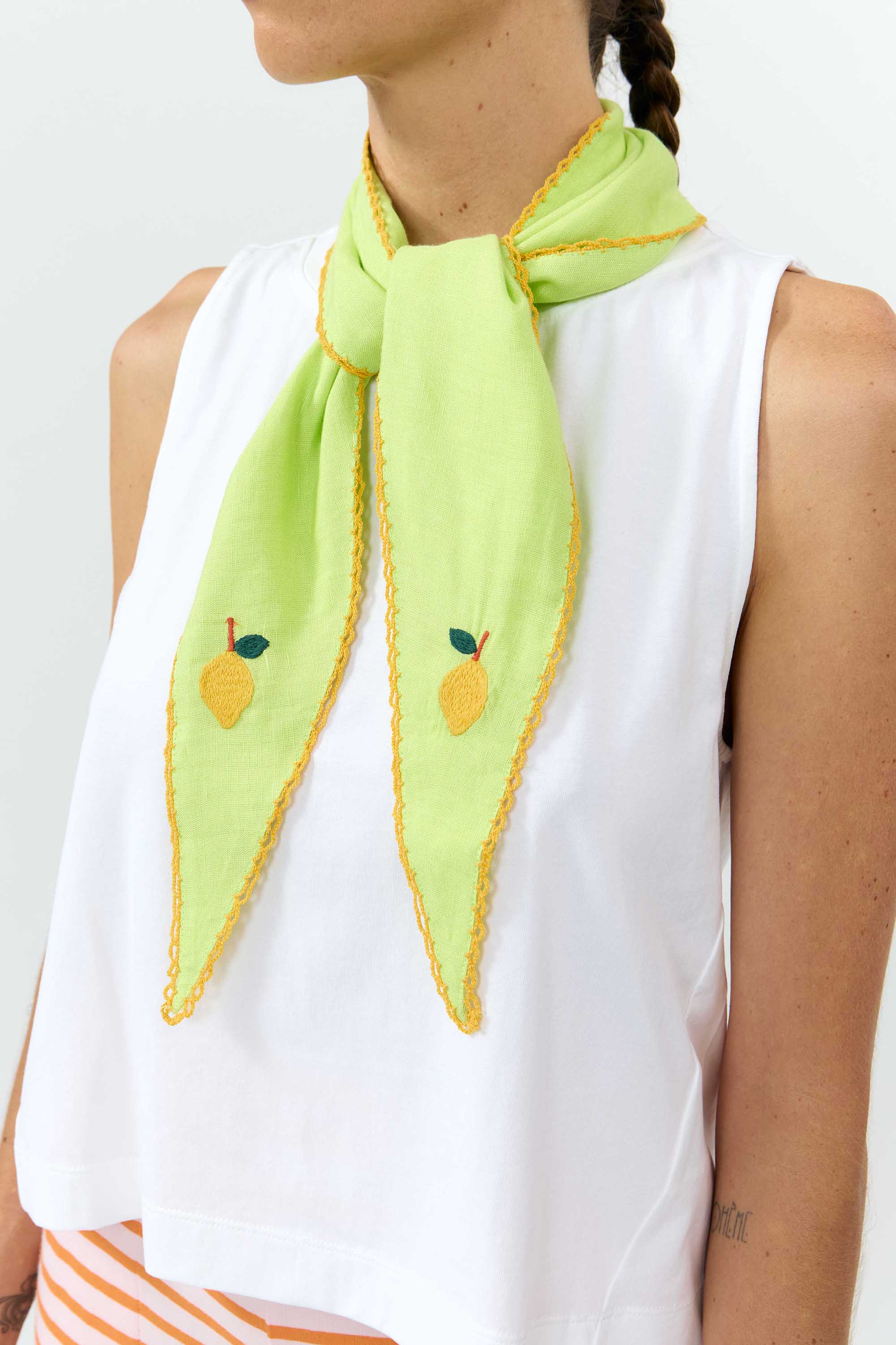 SUITE13LAB womens vegan Bandana Neris Apple Green