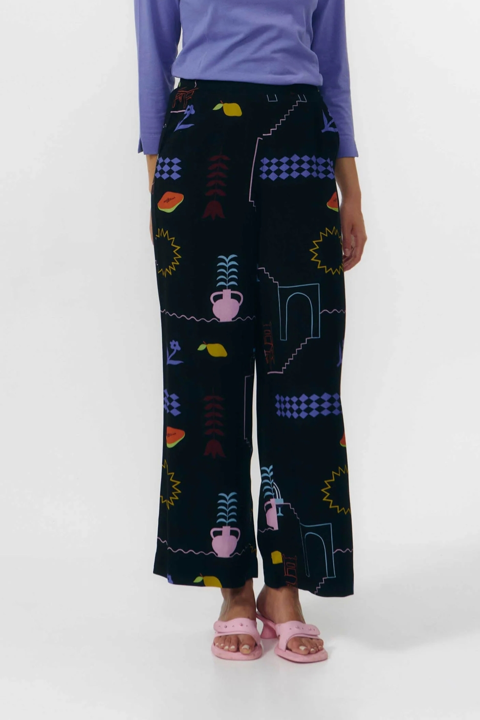 Image of SUITE13LAB dames vegan Hatta Holiday Broek Zwart