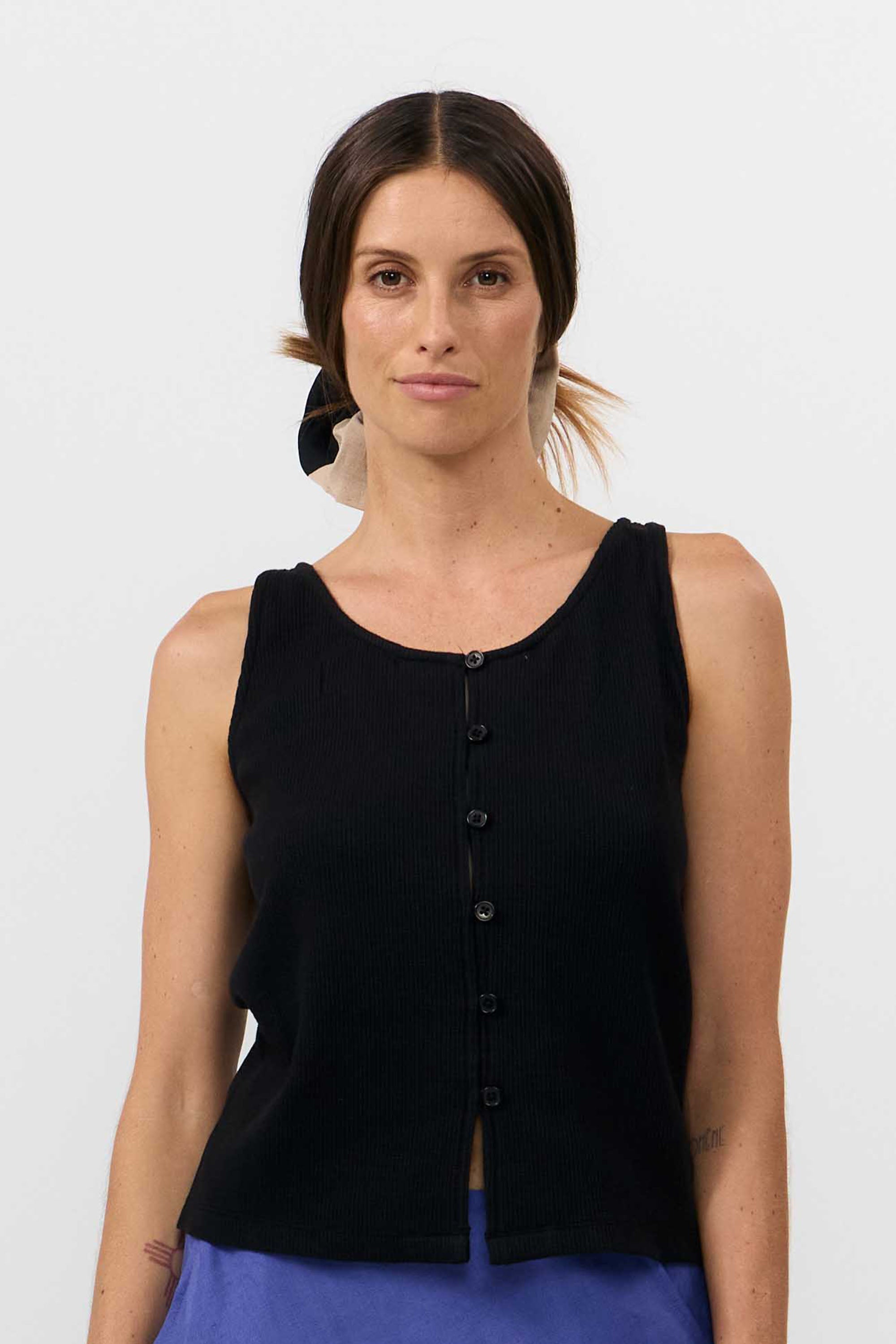 SUITE13LAB womens vegan Top Nogales Black