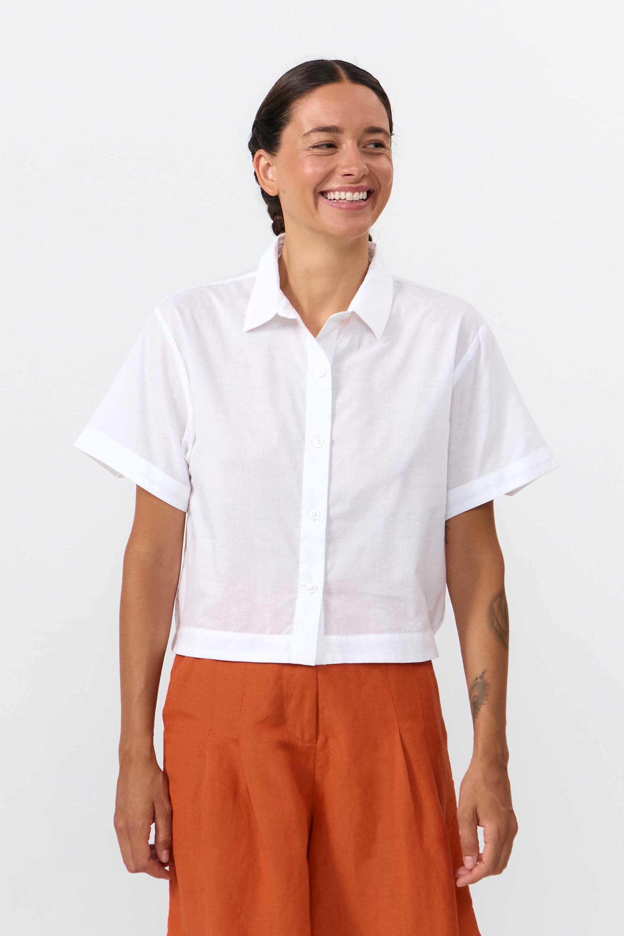 Image of SUITE13LAB dames vegan Shirt Valles Wit