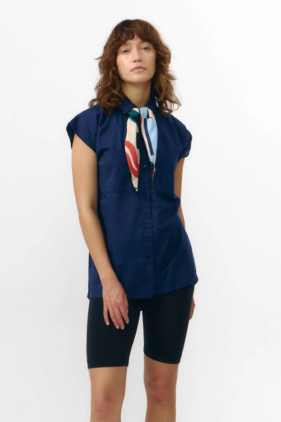 Image of SUITE13LAB dames vegan Overhemd Avanon Donkerblauw