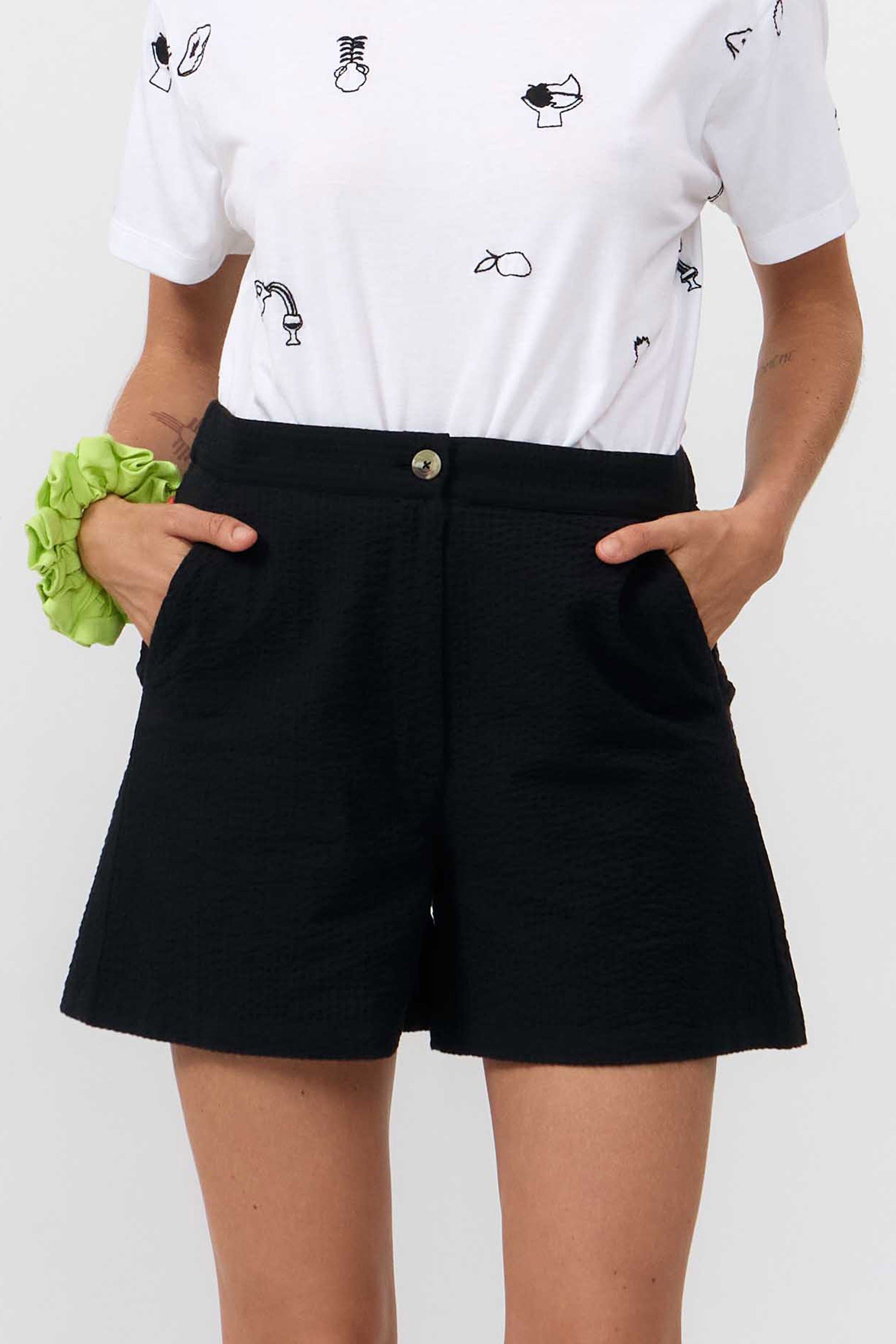 Image of SUITE13LAB dames vegan Shorts Genil Zwart