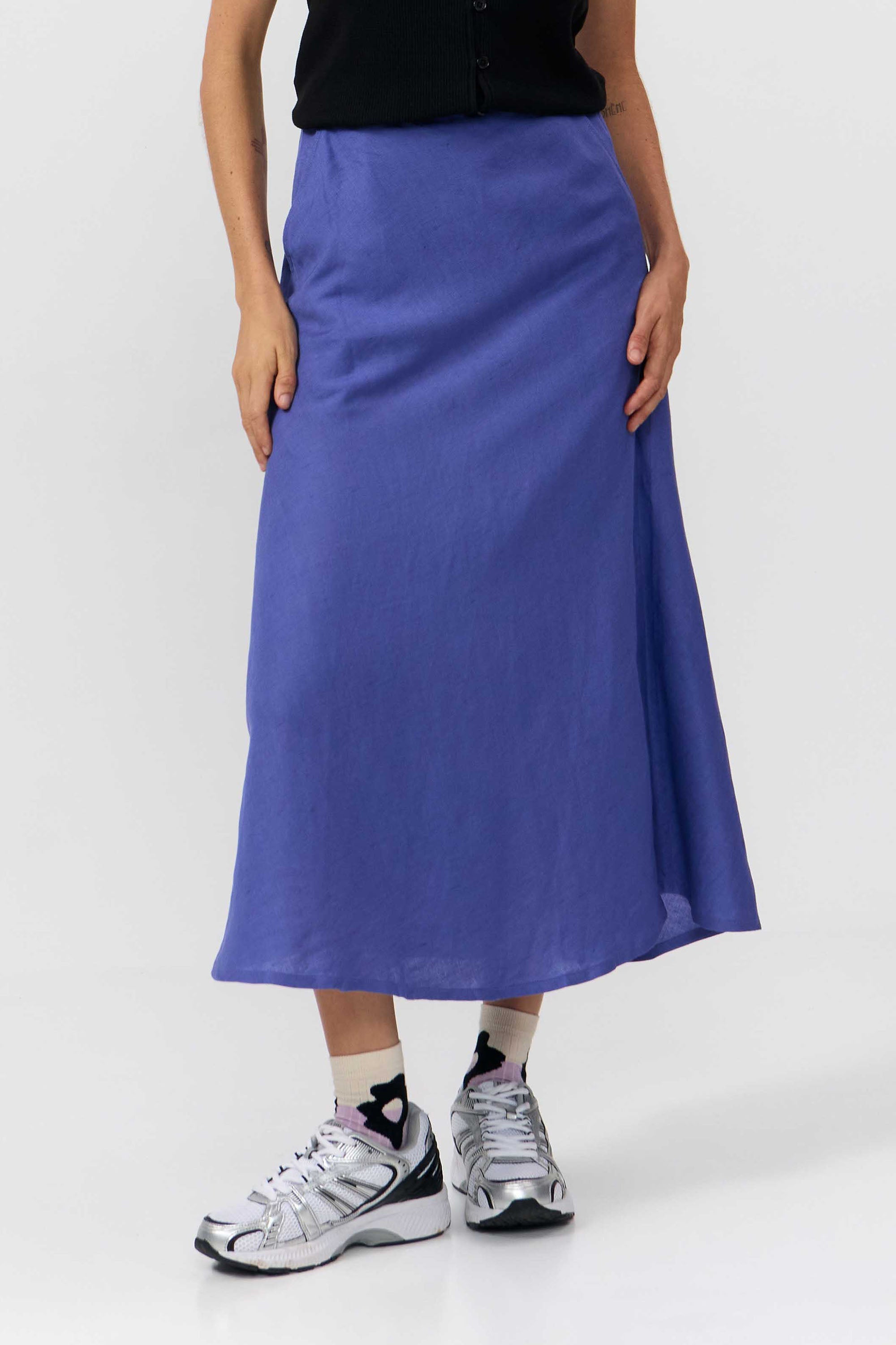 Image of SUITE13LAB dames vegan Rok Belen Middenblauw