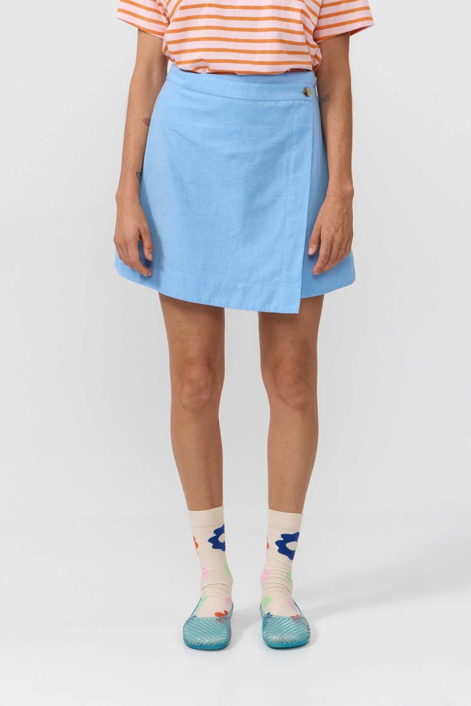 Image of SUITE13LAB dames vegan Polorokje Lichtblauw
