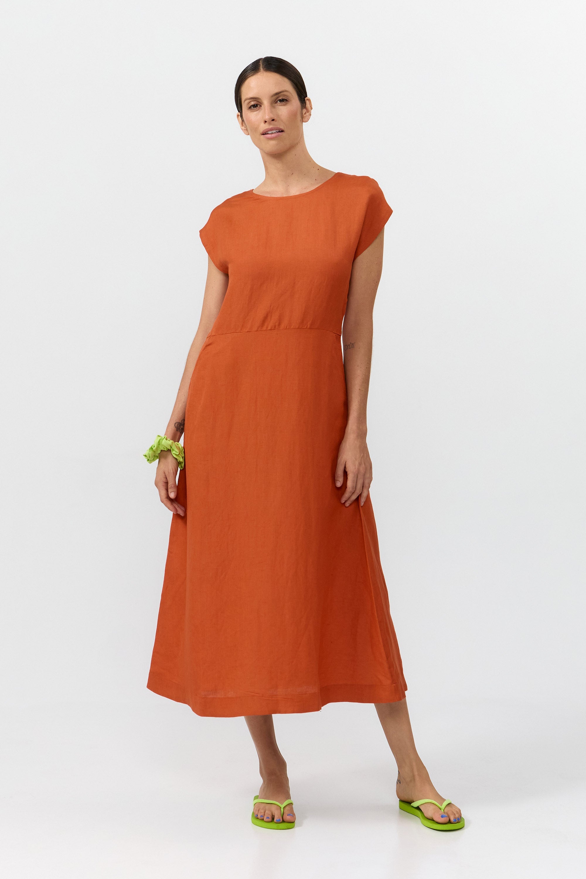 Image of SUITE13LAB dames vegan Jurk Tinto Henna