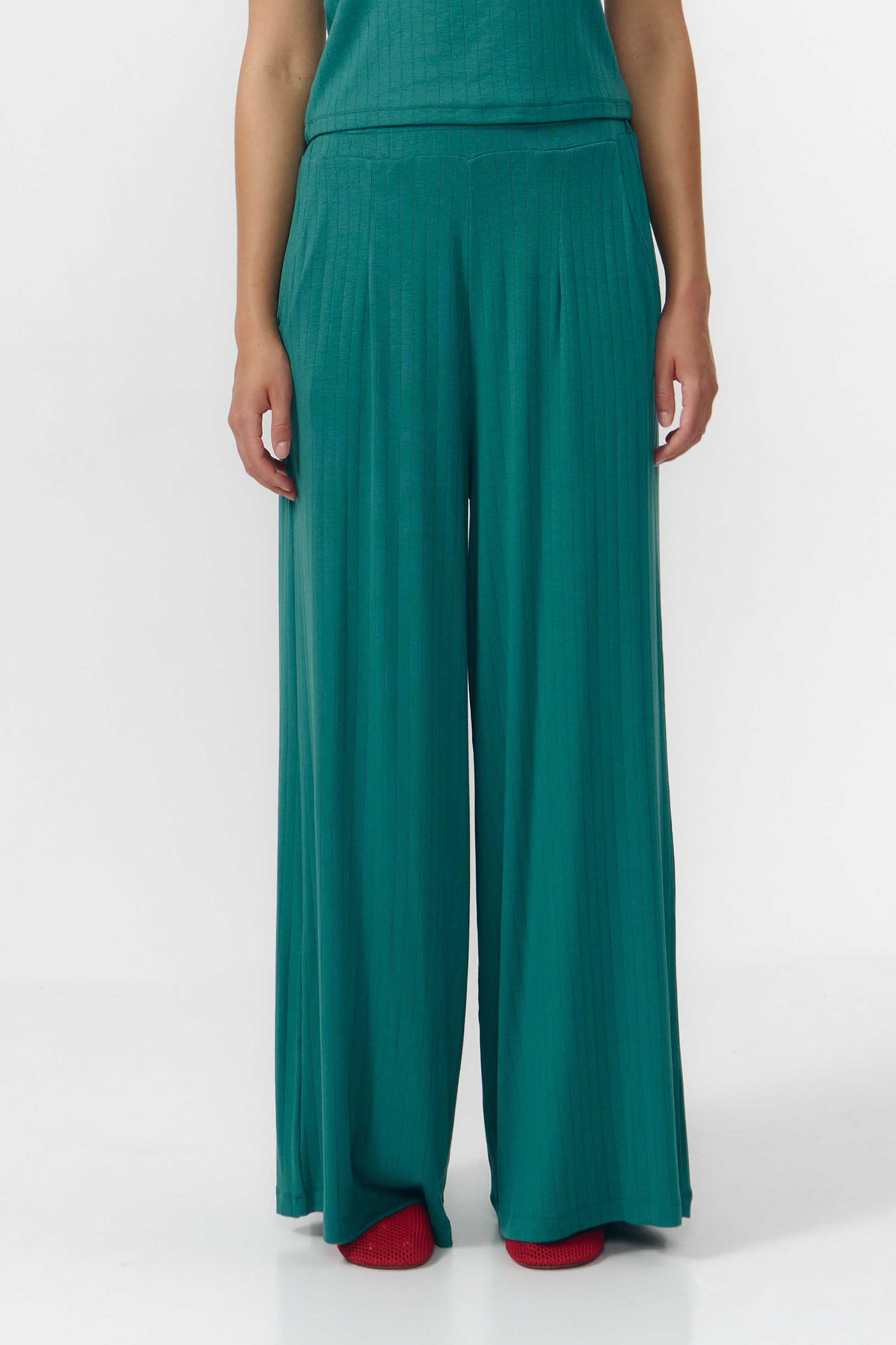 Image of SUITE13LAB dames vegan Broek Yala Teal